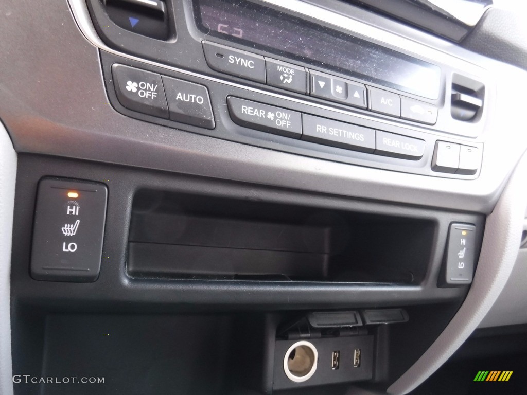2016 Pilot EX-L AWD - Steel Sapphire Metallic / Gray photo #20