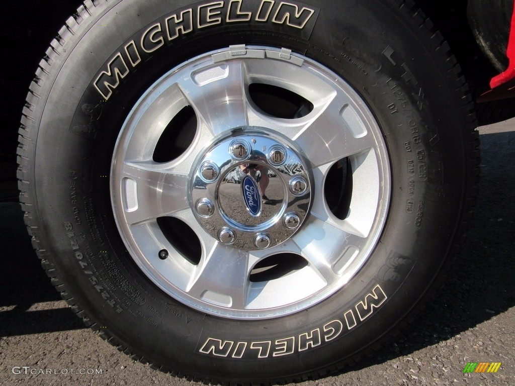 2013 F250 Super Duty XLT Crew Cab 4x4 - Ruby Red Metallic / Steel photo #56