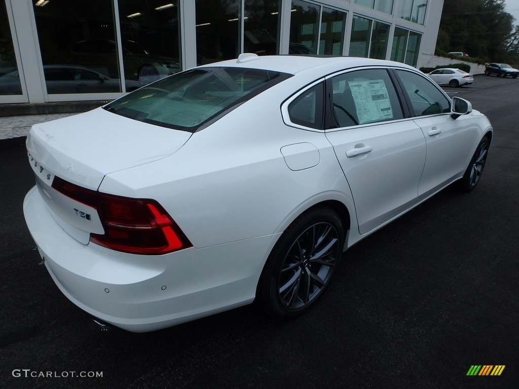 2018 S90 T5 AWD Momentum - Crystal White Pearl Metallic / Blonde photo #2