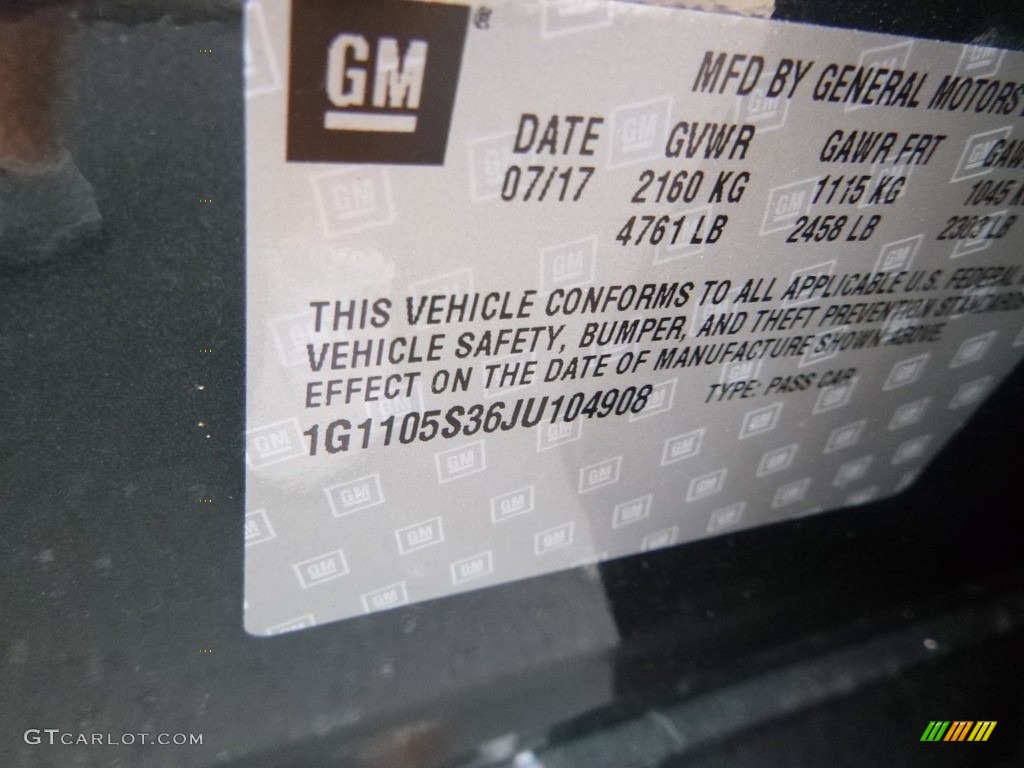 2018 Impala LT - Graphite Metallic / Jet Black photo #15