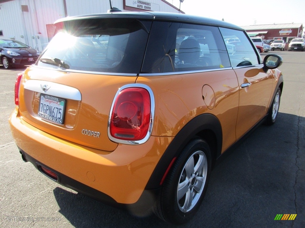 2014 Cooper Hardtop - Volcanic Orange / Carbon Black photo #7