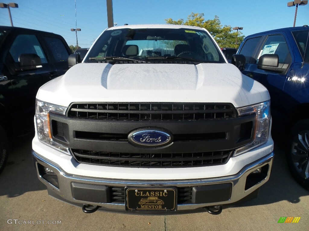 2018 F150 XL SuperCab 4x4 - Oxford White / Earth Gray photo #2