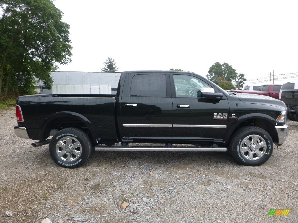 2018 2500 Laramie Crew Cab 4x4 - Black Forest Green Pearl / Black photo #6