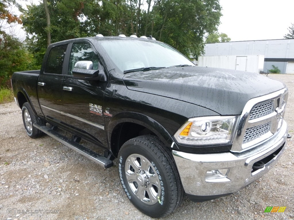 2018 2500 Laramie Crew Cab 4x4 - Black Forest Green Pearl / Black photo #7