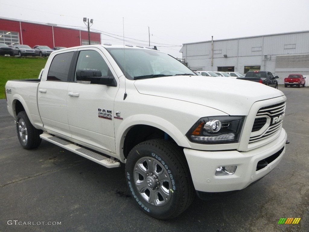 Pearl White 2018 Ram 2500 Laramie Crew Cab 4x4 Exterior Photo #122787290