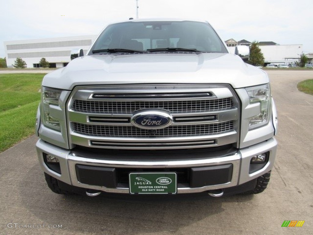 2017 F150 Platinum SuperCrew 4x4 - Ingot Silver / Black photo #10
