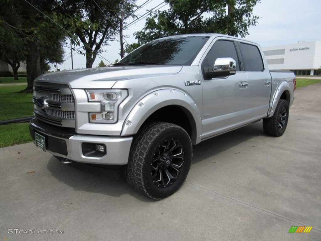 2017 F150 Platinum SuperCrew 4x4 - Ingot Silver / Black photo #11