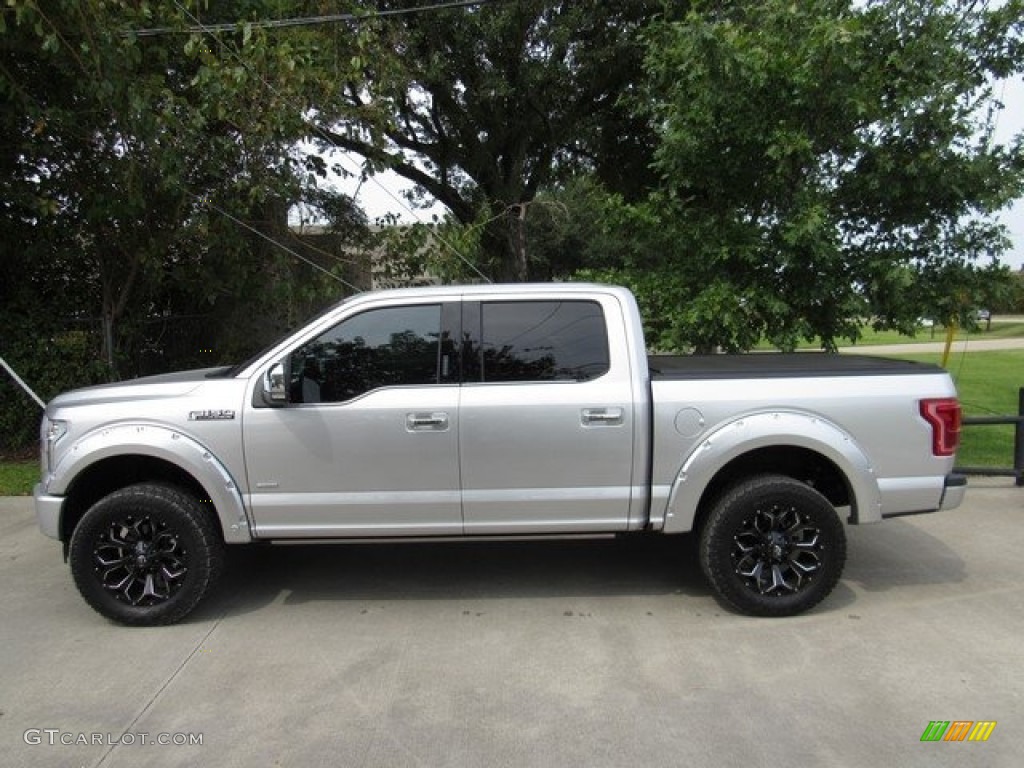 2017 F150 Platinum SuperCrew 4x4 - Ingot Silver / Black photo #12