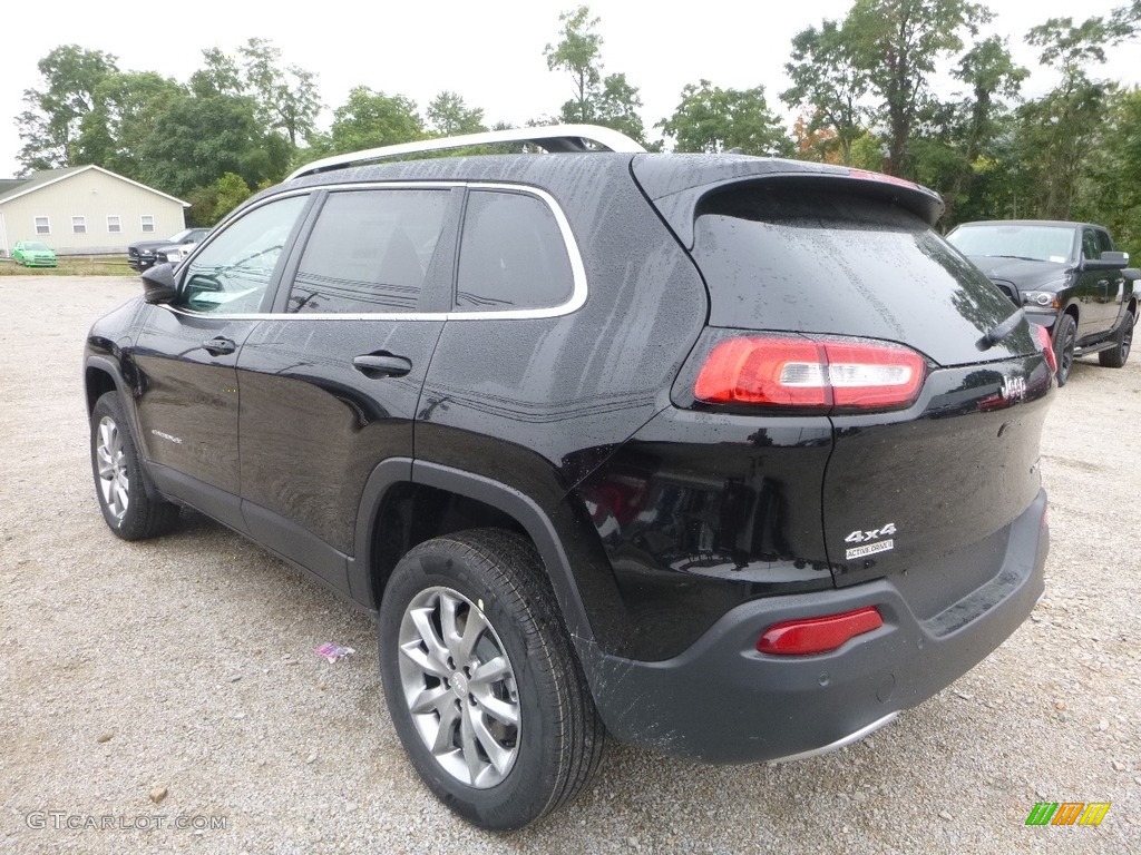 2018 Cherokee Limited 4x4 - Diamond Black Crystal Pearl / Black photo #2