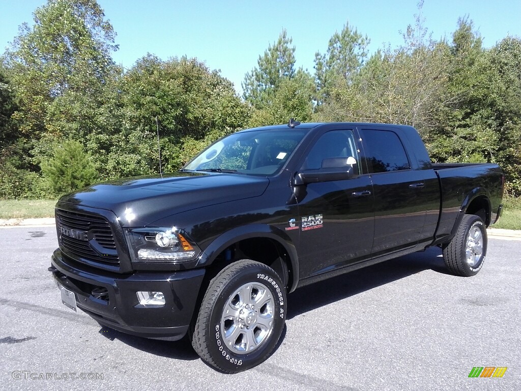 Brilliant Black Crystal Pearl 2018 Ram 2500 Laramie Mega Cab 4x4 Exterior Photo #122790332