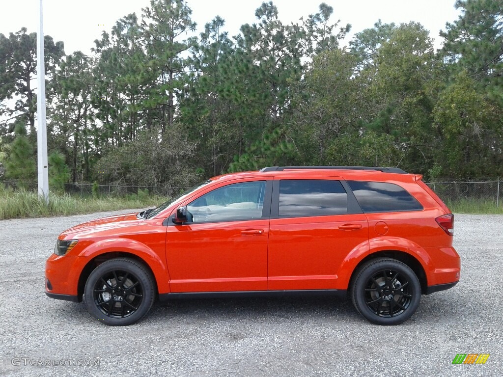 2017 Journey SXT - Blood Orange / Black photo #2