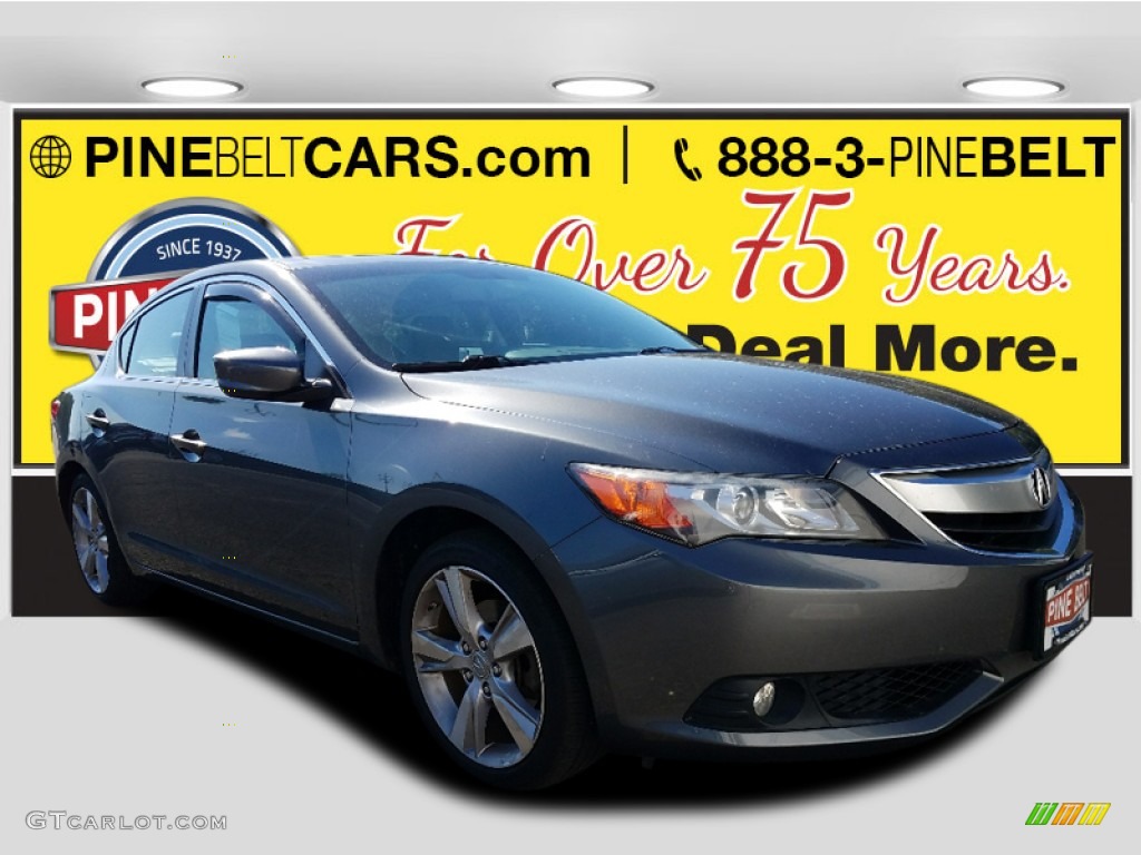 2013 ILX 2.0L Premium - Polished Metal Metallic / Ebony photo #1