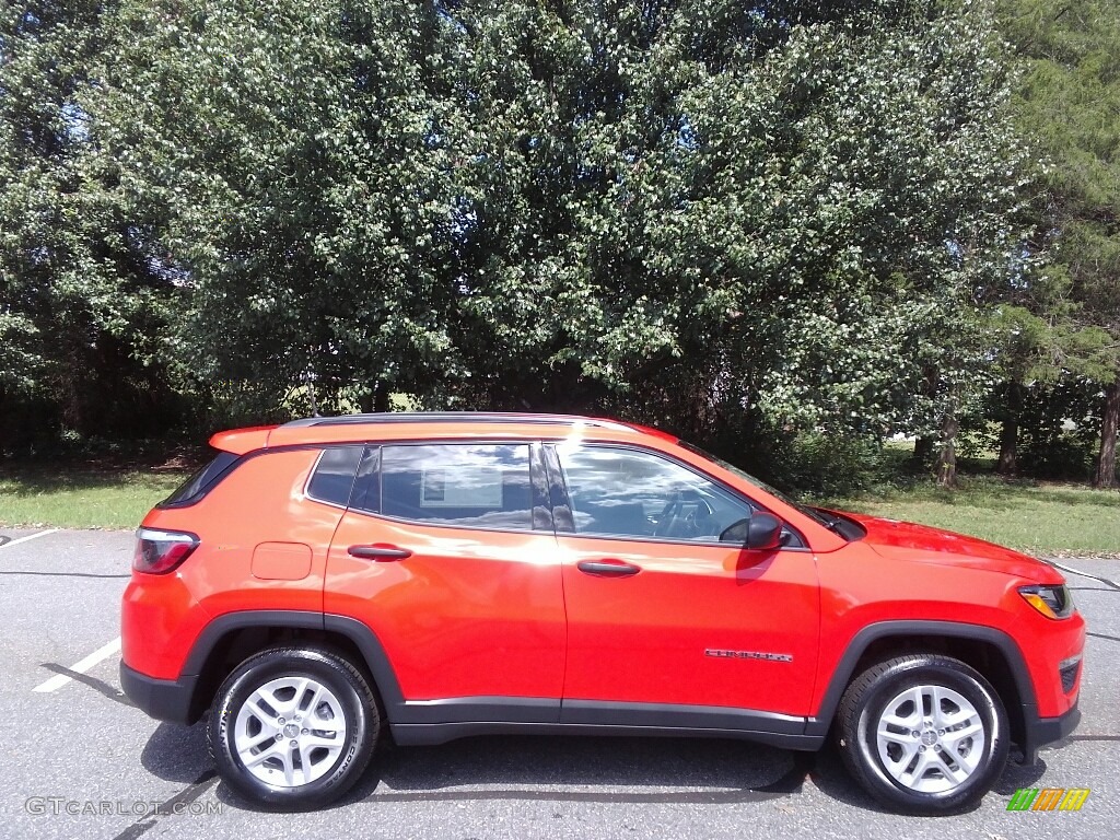 Spitfire Orange 2018 Jeep Compass Sport Exterior Photo #122791100