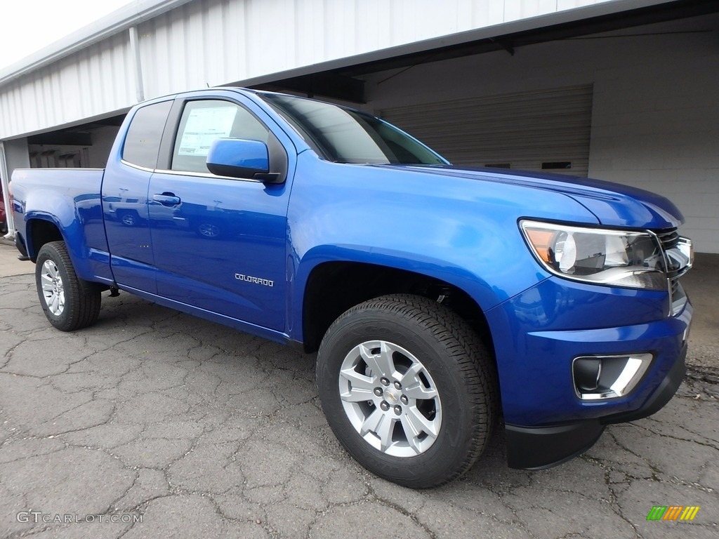 Kinetic Blue Metallic 2018 Chevrolet Colorado LT Extended Cab 4x4 Exterior Photo #122791910