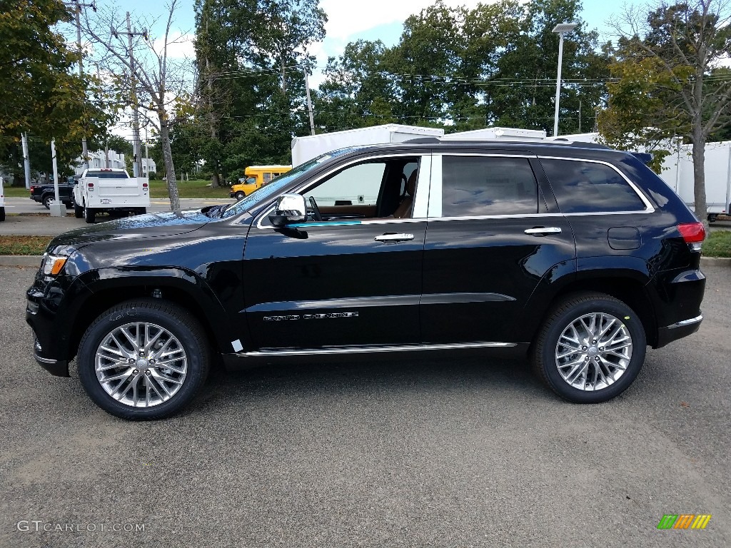 Diamond Black Crystal Pearl 2018 Jeep Grand Cherokee Summit 4x4 Exterior Photo #122792867