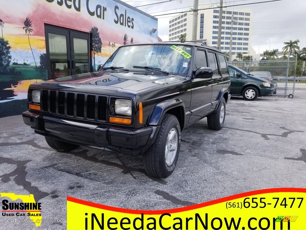 2001 Cherokee Sport - Black / Agate photo #1