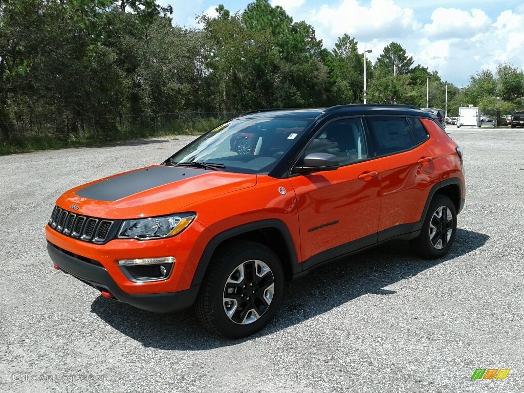 2017 Compass Trailhawk 4x4 - Spitfire Orange / Black/Ruby Red photo #1