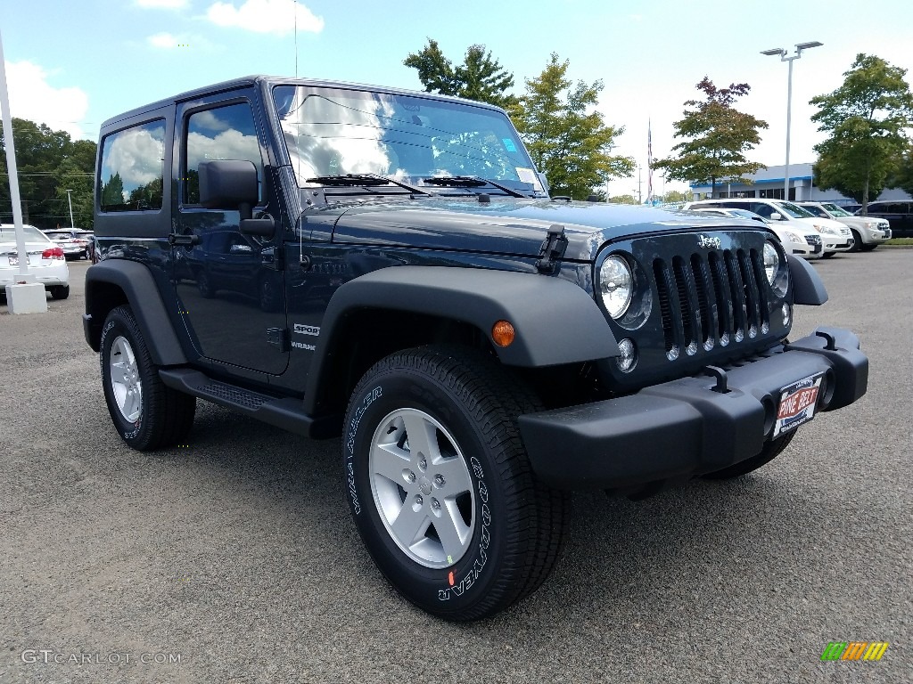 2017 Wrangler Sport 4x4 - Black / Black photo #1