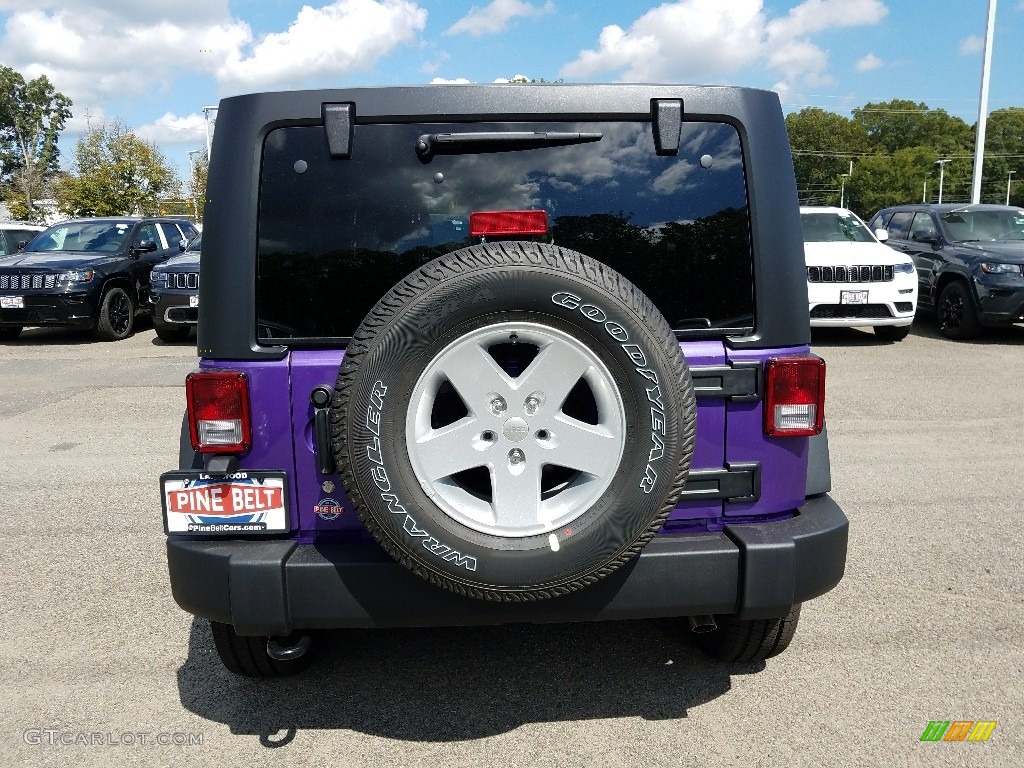 2017 Wrangler Unlimited Sport 4x4 - Extreme Purple / Black photo #5