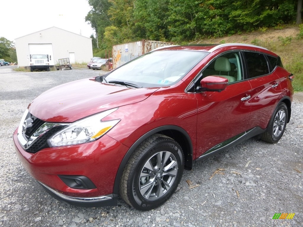 2017 Murano SL AWD - Cayenne Red / Cashmere photo #8