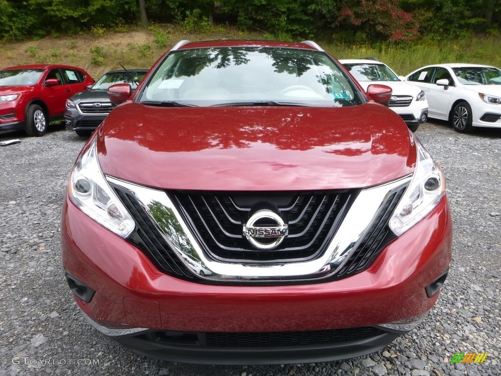 2017 Murano SL AWD - Cayenne Red / Cashmere photo #9
