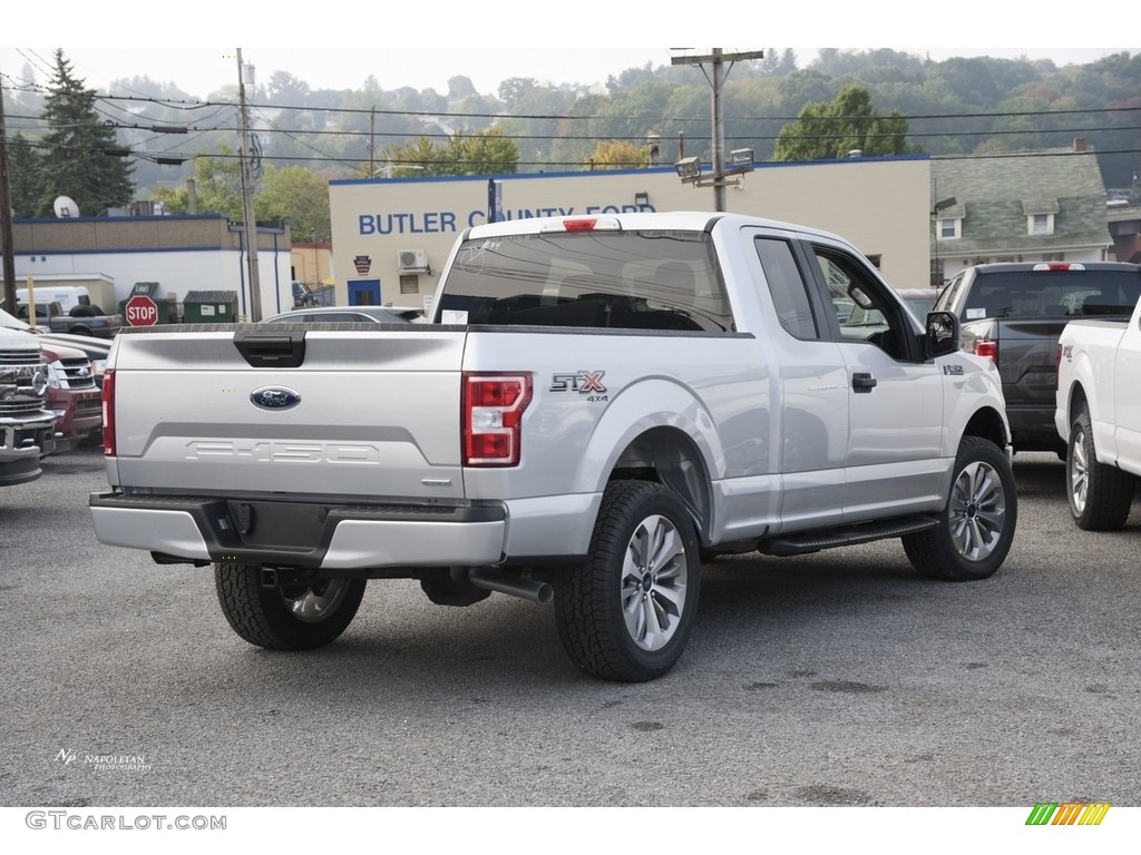 2018 F150 STX SuperCab 4x4 - Ingot Silver / Black photo #5