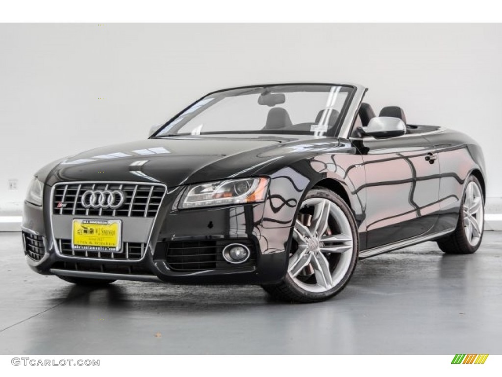 2012 S5 3.0 TFSI quattro Cabriolet - Brilliant Black / Black photo #13