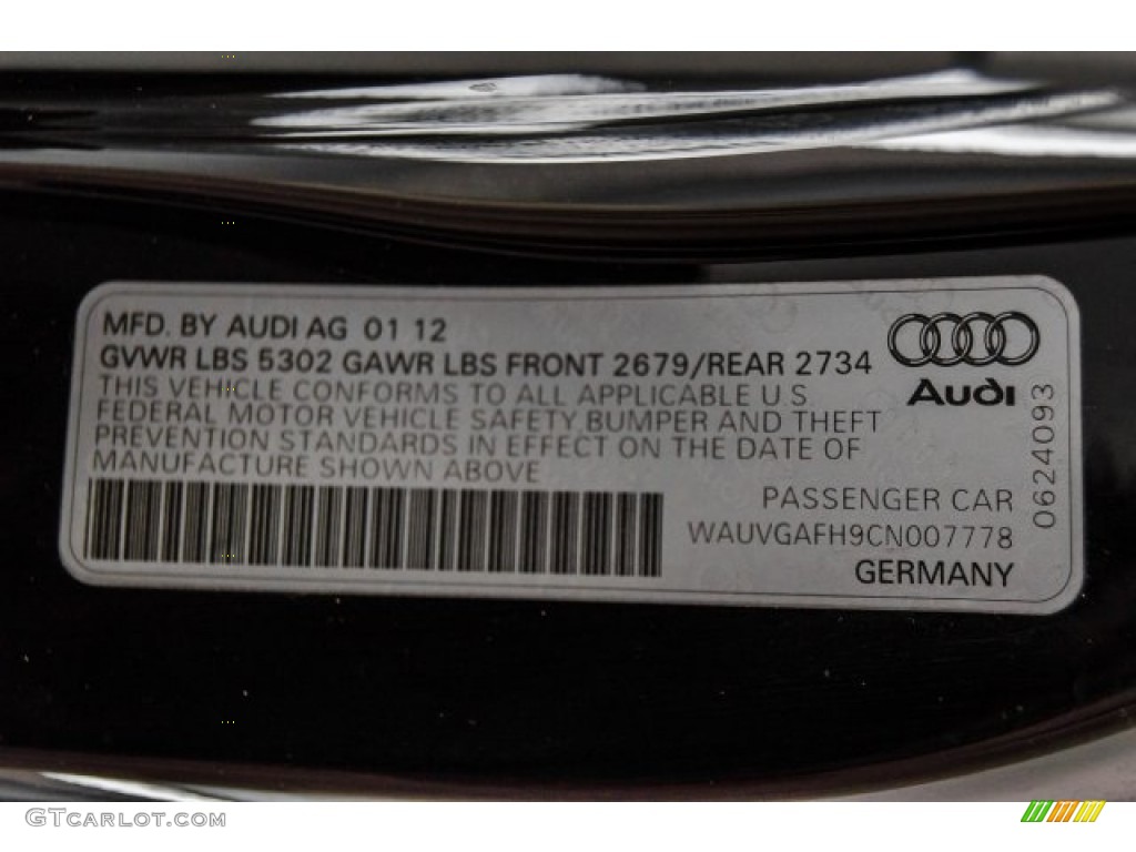 2012 S5 3.0 TFSI quattro Cabriolet - Brilliant Black / Black photo #24