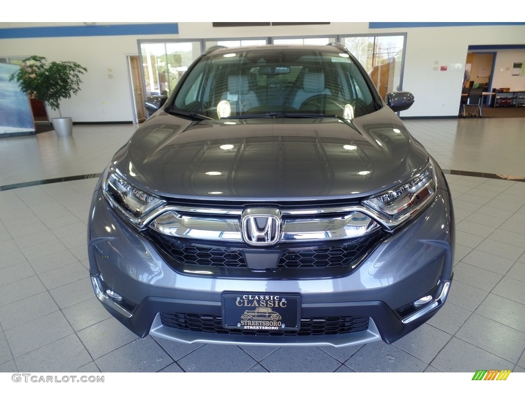 2017 CR-V Touring AWD - Modern Steel Metallic / Gray photo #3