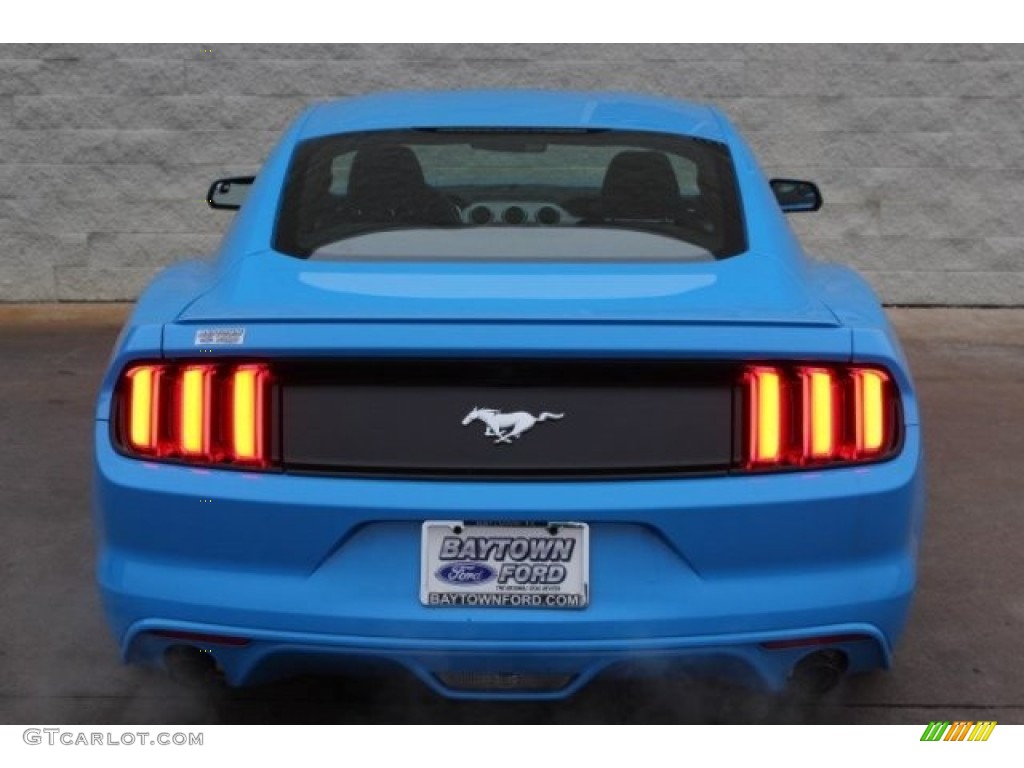 2017 Mustang Ecoboost Coupe - Grabber Blue / Ebony photo #8