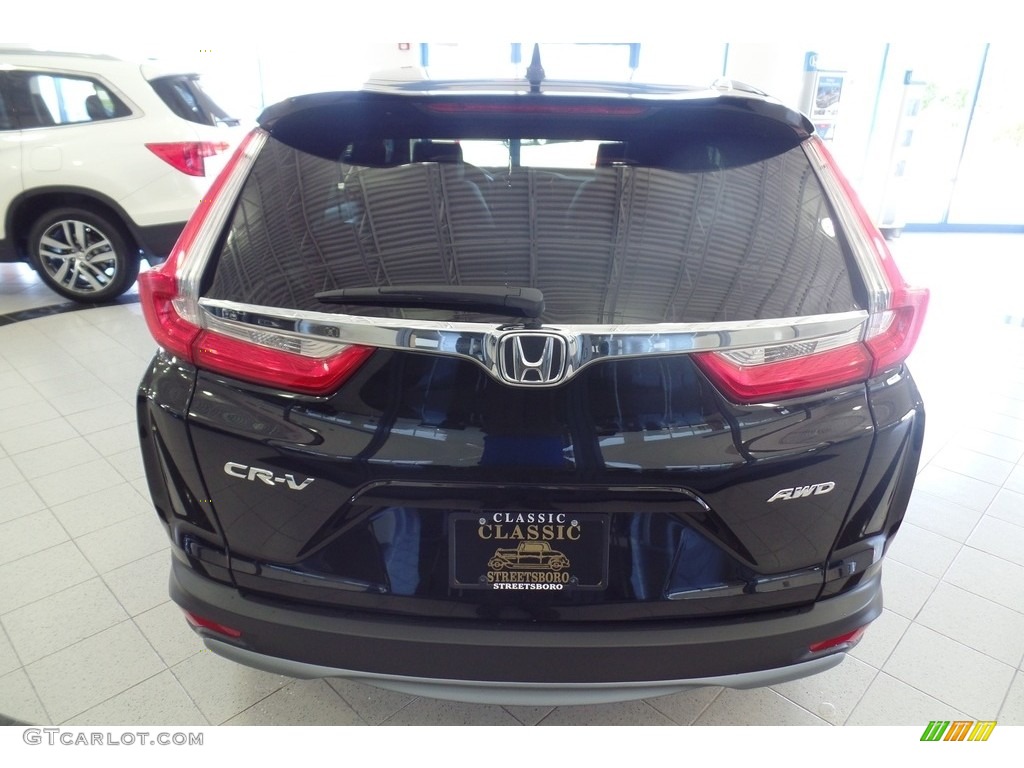 2017 CR-V EX-L AWD - Crystal Black Pearl / Black photo #6