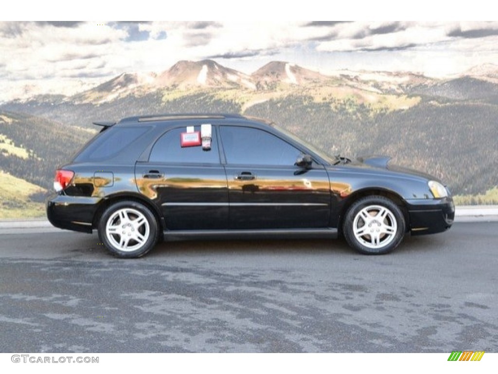 2004 Impreza WRX Sport Wagon - Java Black Pearl / Dark Gray photo #2