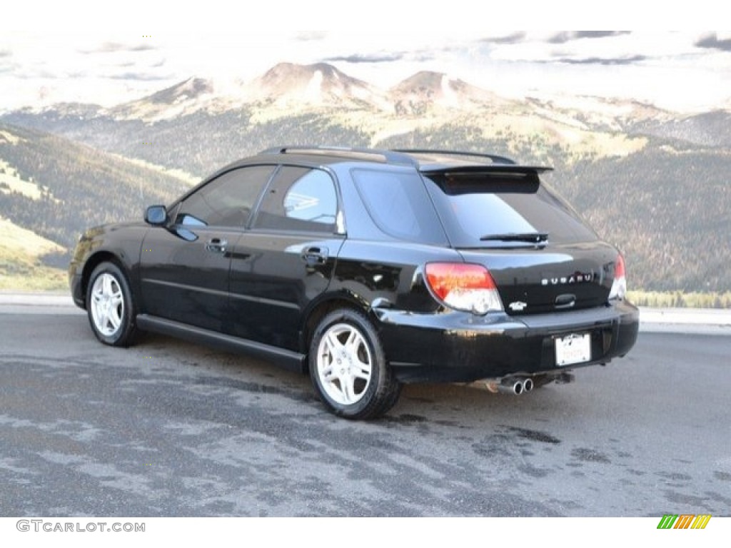 2004 Impreza WRX Sport Wagon - Java Black Pearl / Dark Gray photo #8