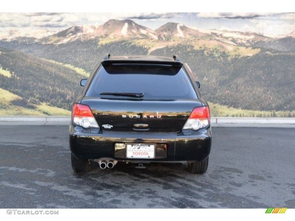 2004 Impreza WRX Sport Wagon - Java Black Pearl / Dark Gray photo #9