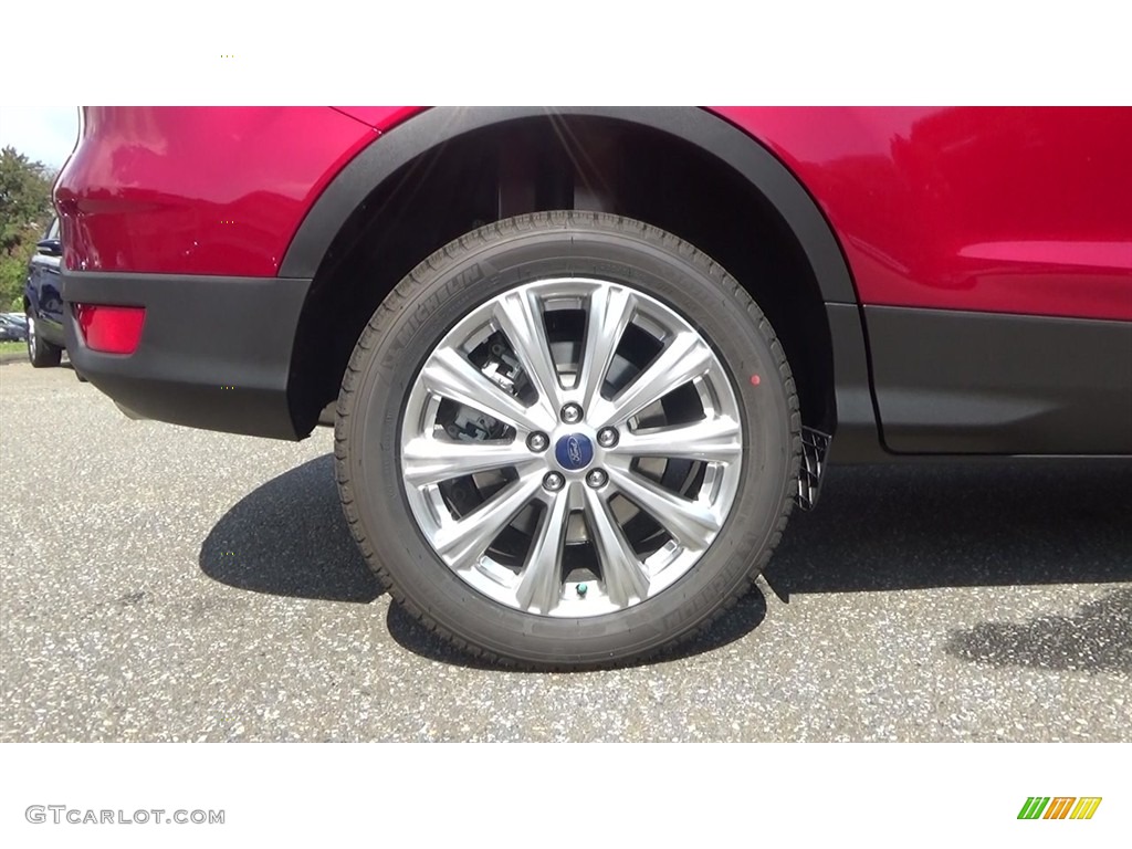 2017 Escape Titanium 4WD - Ruby Red / Medium Light Stone photo #22