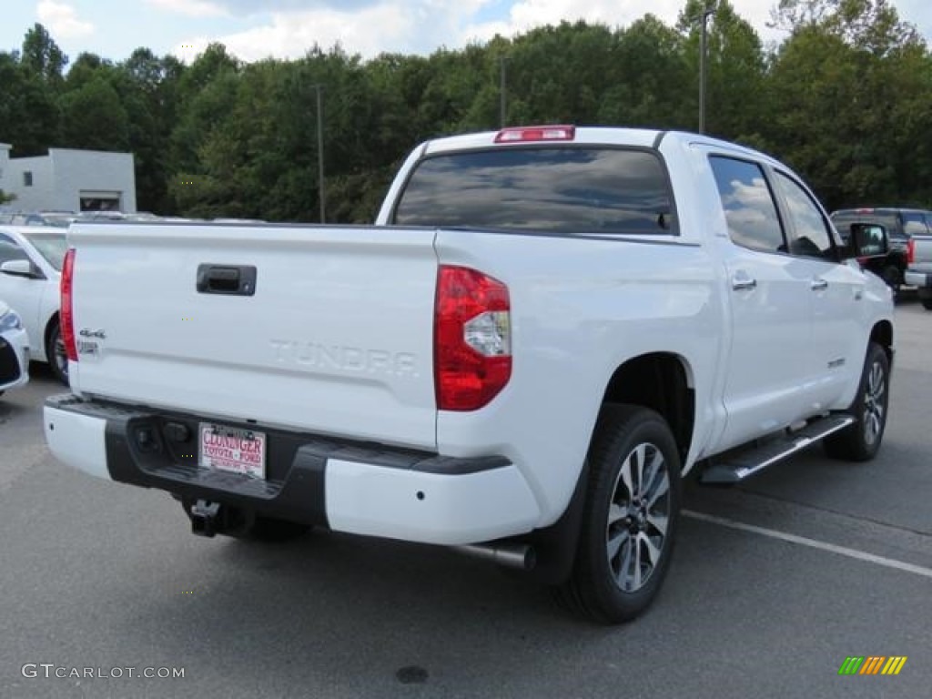 2018 Tundra Limited CrewMax 4x4 - Super White / Black photo #26