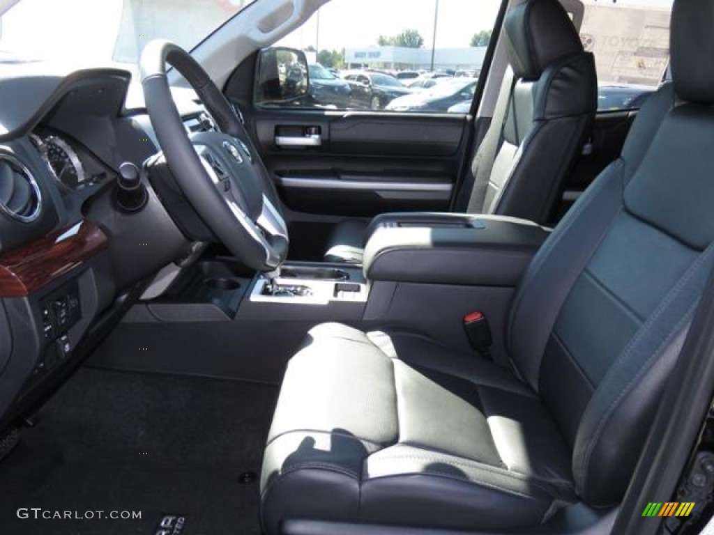 Black Interior 2017 Toyota Tundra Limited Double Cab Photo #122808148