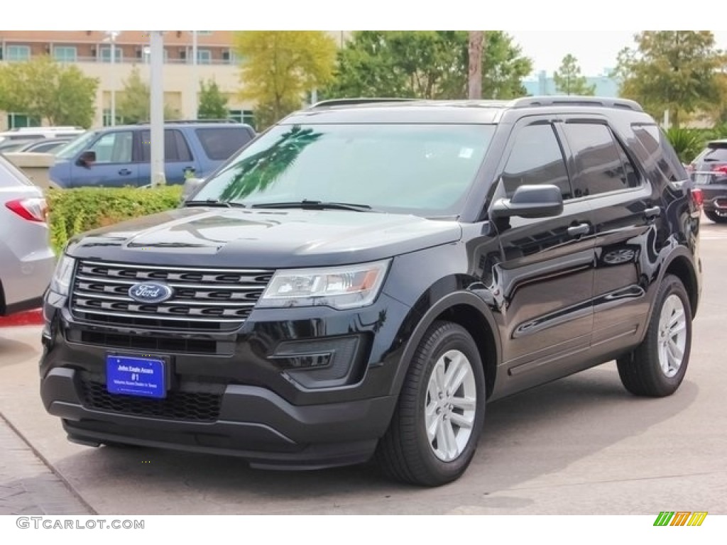 2017 Explorer FWD - Shadow Black / Medium Light Camel photo #3