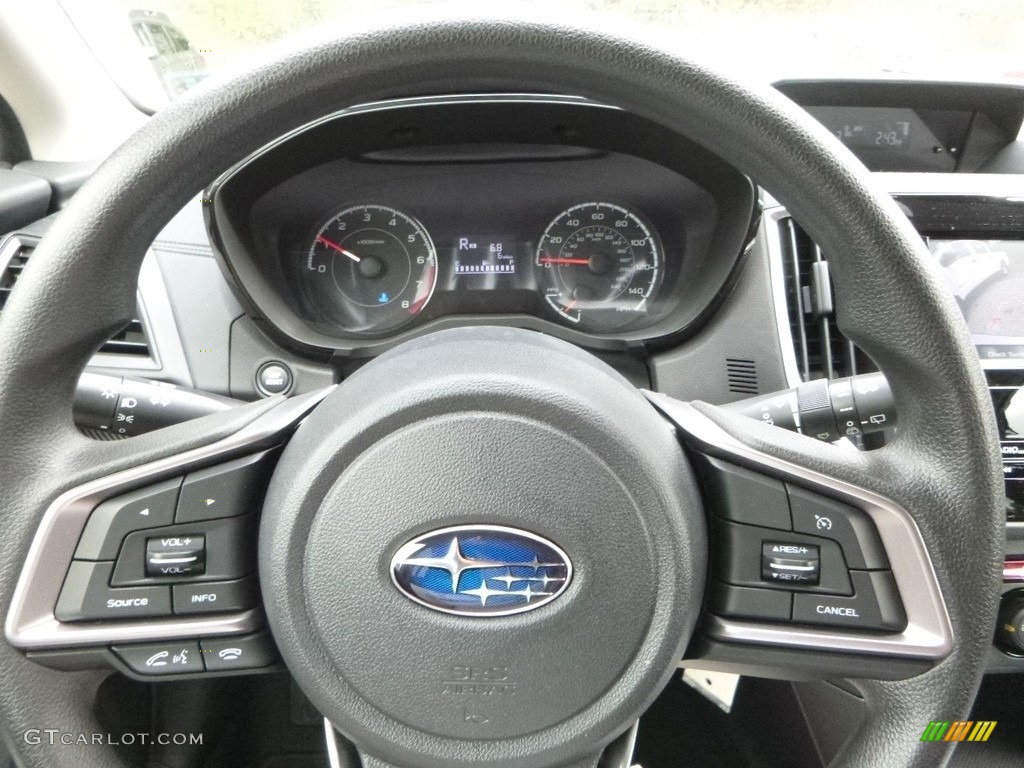 2018 Subaru Crosstrek 2.0i Black Steering Wheel Photo #122810317