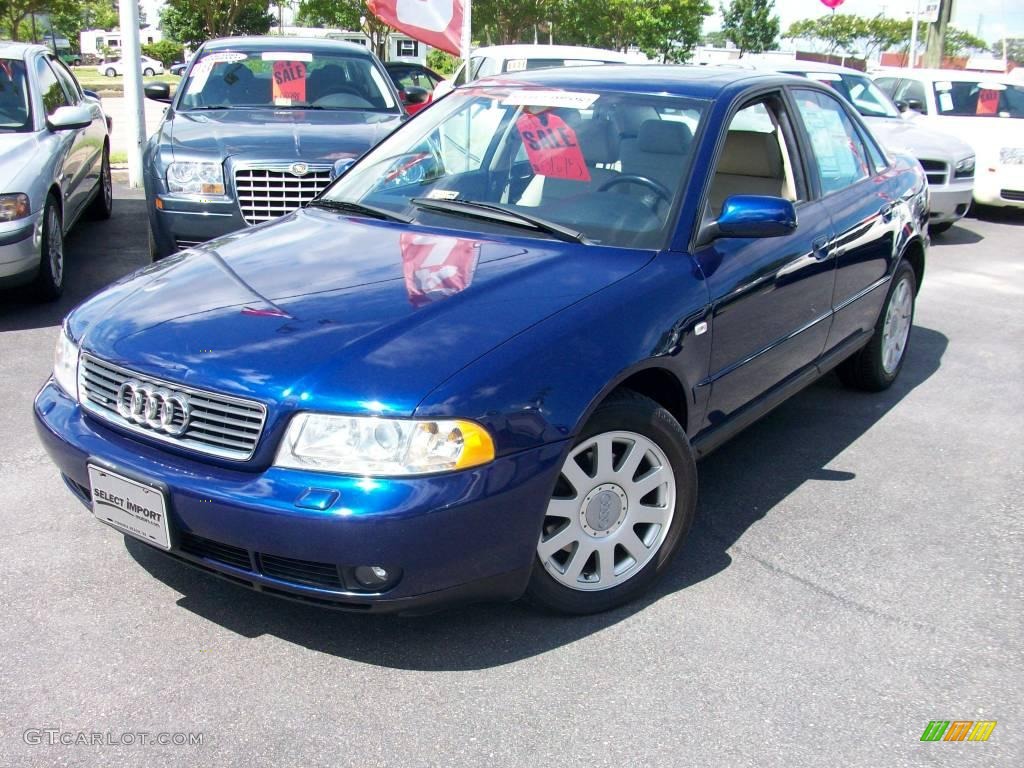 2001 A4 1.8T quattro Sedan - Pelican Blue Metallic / Clay photo #1