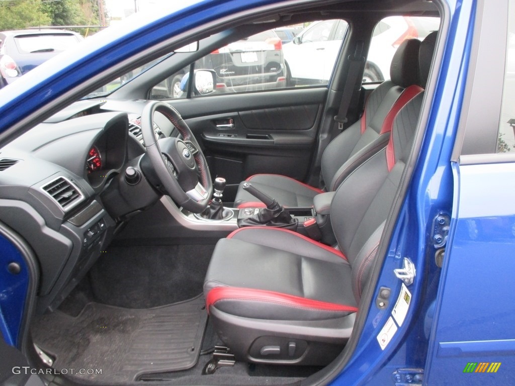 Carbon Black Interior 2016 Subaru WRX STI Limited Photo #122812547