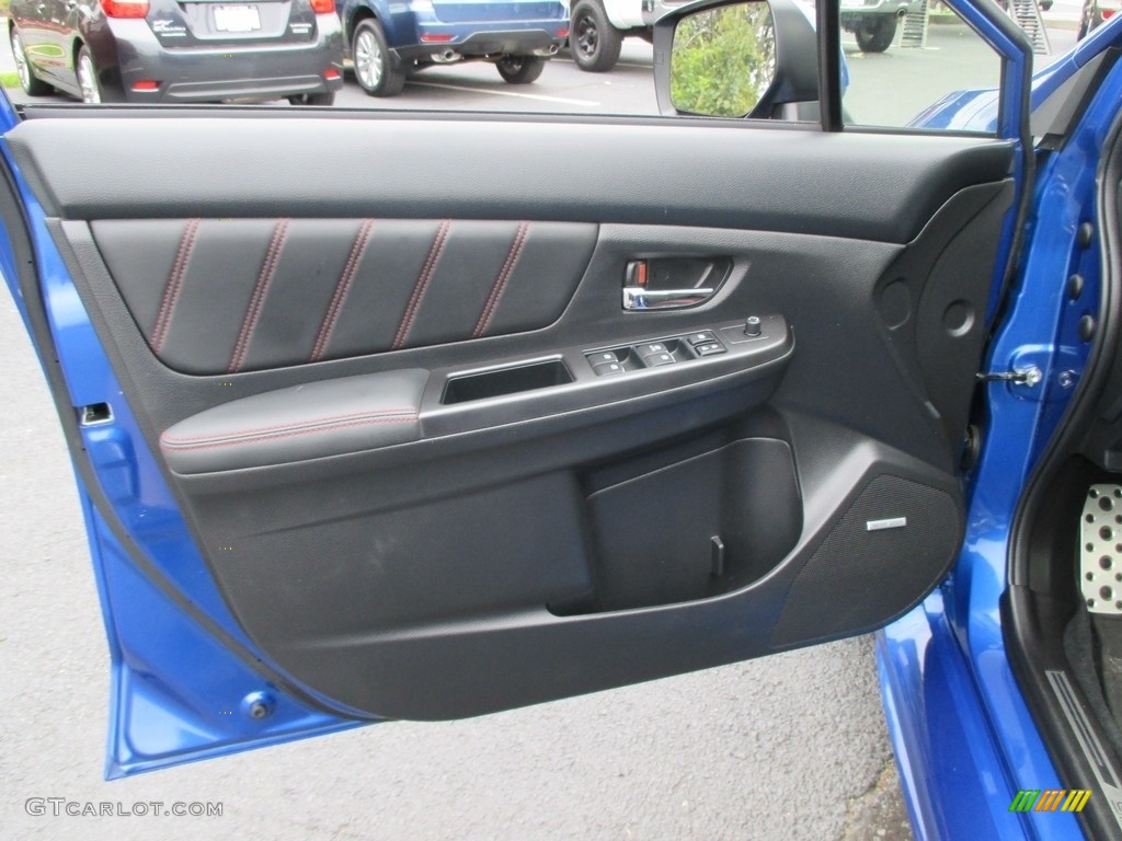 2016 Subaru WRX STI Limited Carbon Black Door Panel Photo #122812568