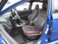 Front Seat of 2016 WRX STI Limited