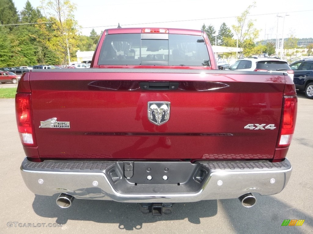 2018 1500 Big Horn Crew Cab 4x4 - Delmonico Red Pearl / Black/Diesel Gray photo #4