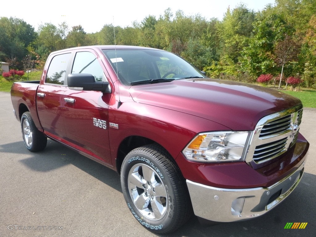 Delmonico Red Pearl 2018 Ram 1500 Big Horn Crew Cab 4x4 Exterior Photo #122814635