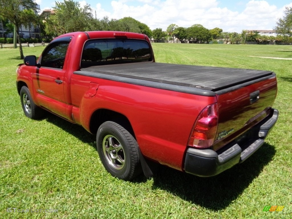 2006 Tacoma Regular Cab - Impulse Red Pearl / Graphite Gray photo #5