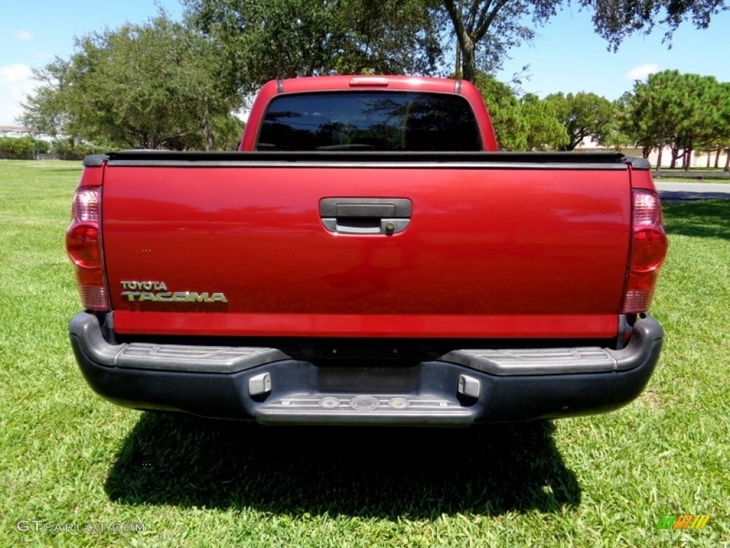 2006 Tacoma Regular Cab - Impulse Red Pearl / Graphite Gray photo #7