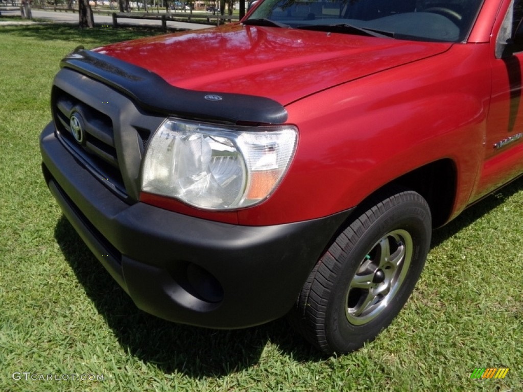 2006 Tacoma Regular Cab - Impulse Red Pearl / Graphite Gray photo #24