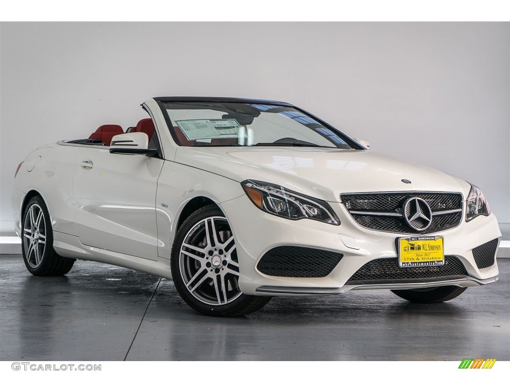 designo Diamond White Metallic 2017 Mercedes-Benz E 550 Cabriolet Exterior Photo #122816330