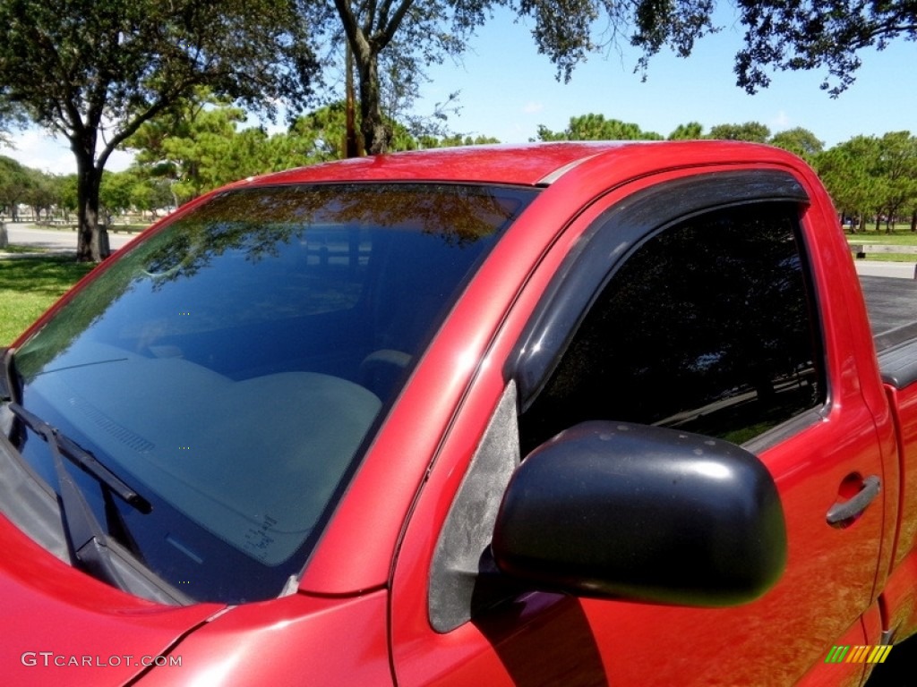 2006 Tacoma Regular Cab - Impulse Red Pearl / Graphite Gray photo #30
